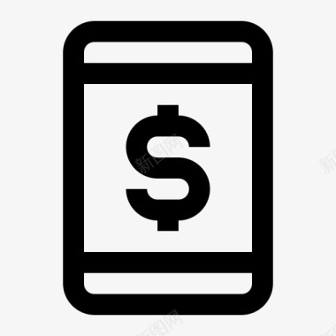 手机银行金融互联网图标图标