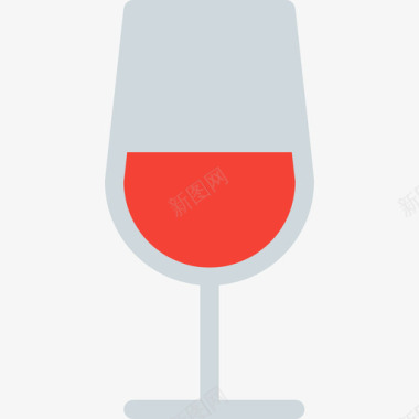 酒瓶酒杯酒杯饮料6杯平的图标图标