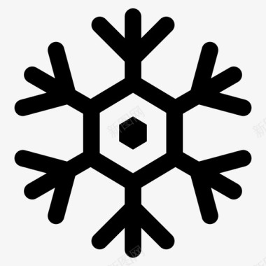雪花冬天冬天的标志图标图标