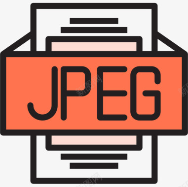 jpegJpeg文件类型2线性颜色图标图标