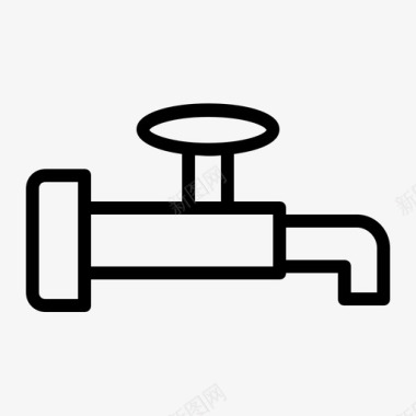 有2个亚种工业水龙头2个漏水图标图标