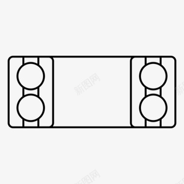 双列滚子轴承滚珠工业图标图标