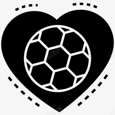 最喜爱的游戏足球最爱足球在心图标图标