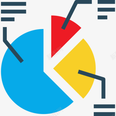 矢量平面图饼图业务图表和图表平面图图标图标