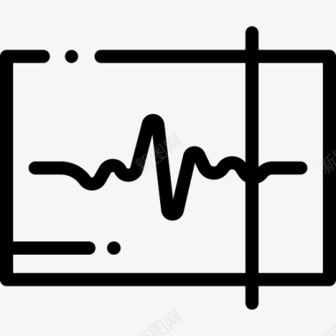 音频率音视频8线性图标图标