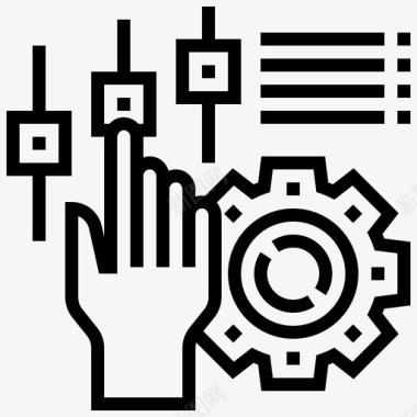 研究物质技术分析控制评估图标图标