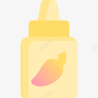 酱汁烧烤13黄色图标图标