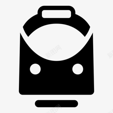 公共交通标识火车公共交通铁路图标图标