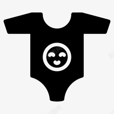 婴儿睡衣连体衣儿童图标图标