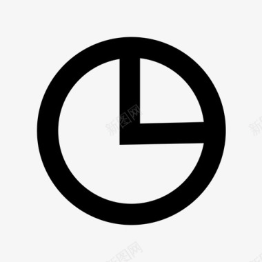 时钟饼图时间图标图标