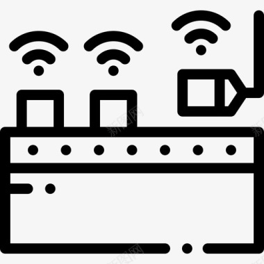 非法生产工业批量生产2线性图标图标