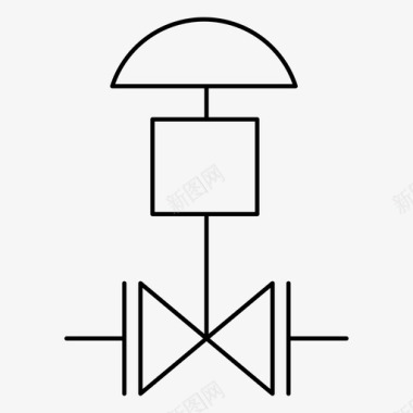龙头水墨隔膜控制阀symbol水龙头液压图标图标