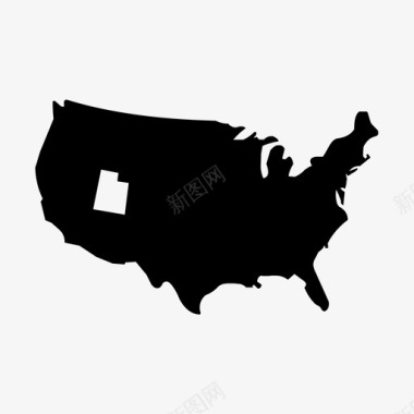 犹他州美国国家图标图标