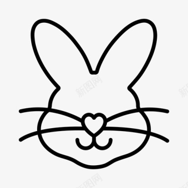 复活节兔子复活节装饰复活节彩蛋图标图标