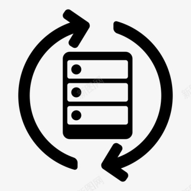 云服务器服务器轮换云数据图标图标