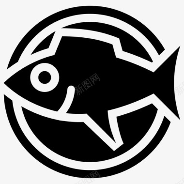 鱼鱼肉烹调鱼图标图标