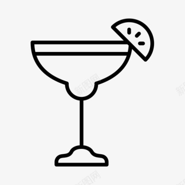 代基里酒吧鸡尾酒图标图标