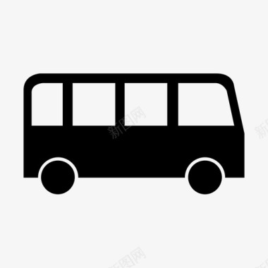 公共环境标识公共汽车汽车交通图标图标