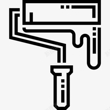 螺丝刀工具箱油漆辊工具箱6线性图标图标