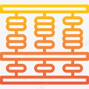 算盘算盘教育158梯度图标图标