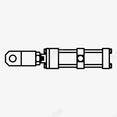 拉帐篷tc气缸液压气动图标图标