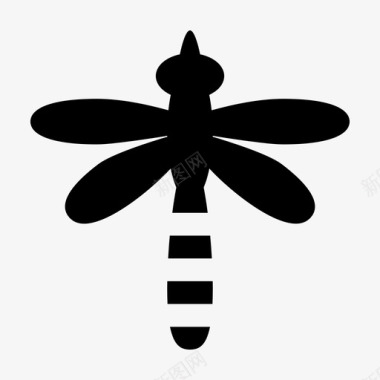 灭害虫蜻蜓动物虫子图标图标
