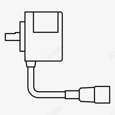 电机测速编码器电气工业图标图标