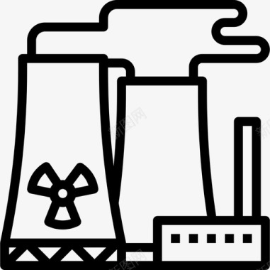 工厂工人矢量工厂生态131线性图标图标