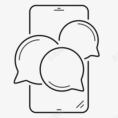 团队沟通软件手机短信图标图标