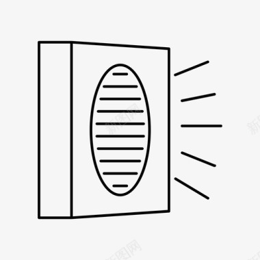 带线的麦克风扬声器放大器扩音器图标图标