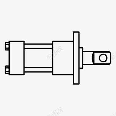拉煤hfa气缸液压气动图标图标