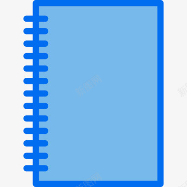 笔记本办公用品4蓝色图标图标