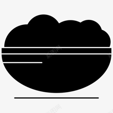 一碗米饭午餐碗食物图标图标