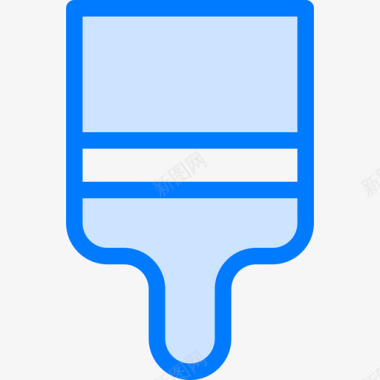 画笔艺术2蓝色图标图标