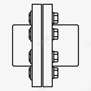 联轴器连接重工业图标图标