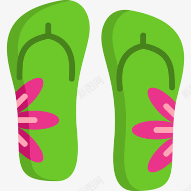 夏季海报素材下载凉鞋夏季12平底鞋图标图标
