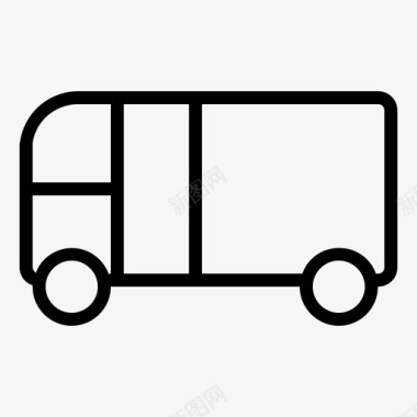 小型巴士汽车交通工具图标图标