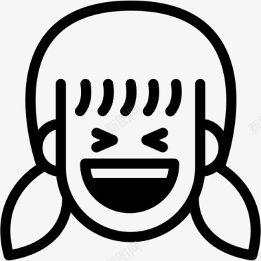 尬笑笑表情情感图标图标