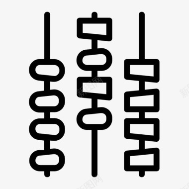 盐肉烧烤肉香肠图标图标