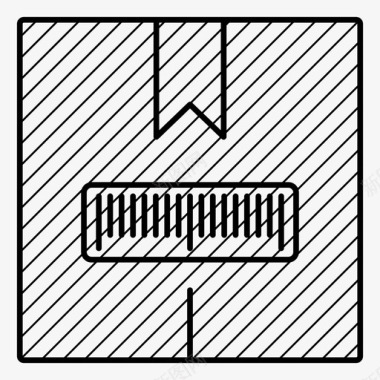 条形码扫描包裹条形码追踪图标图标