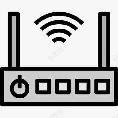 香薰水疗Wifi酒店和水疗中心3线性颜色图标图标