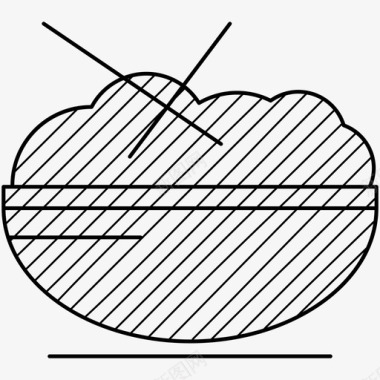 米饭食物煮沸中餐图标图标