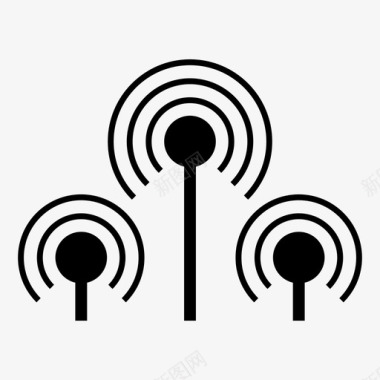 WiFi无线连接无线连接互联网连接wifi连接图标图标