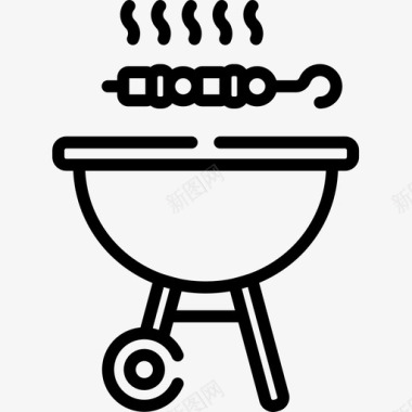 烤肉串烧烤18直系图标图标