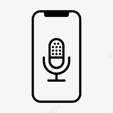 显示屏苹果录音iphone麦克风座图标图标
