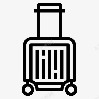 拉杆包行李行李箱图标图标