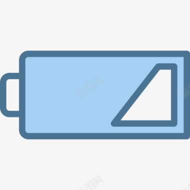 电池电量图标电池电量低摄像头5蓝色图标图标
