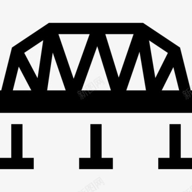 桥火车站5已填充图标图标