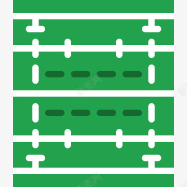 橄榄球橄榄球场运动74平坦图标图标
