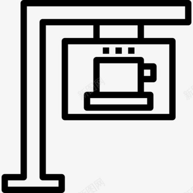 咖啡店矢量咖啡店咖啡15直线型图标图标
